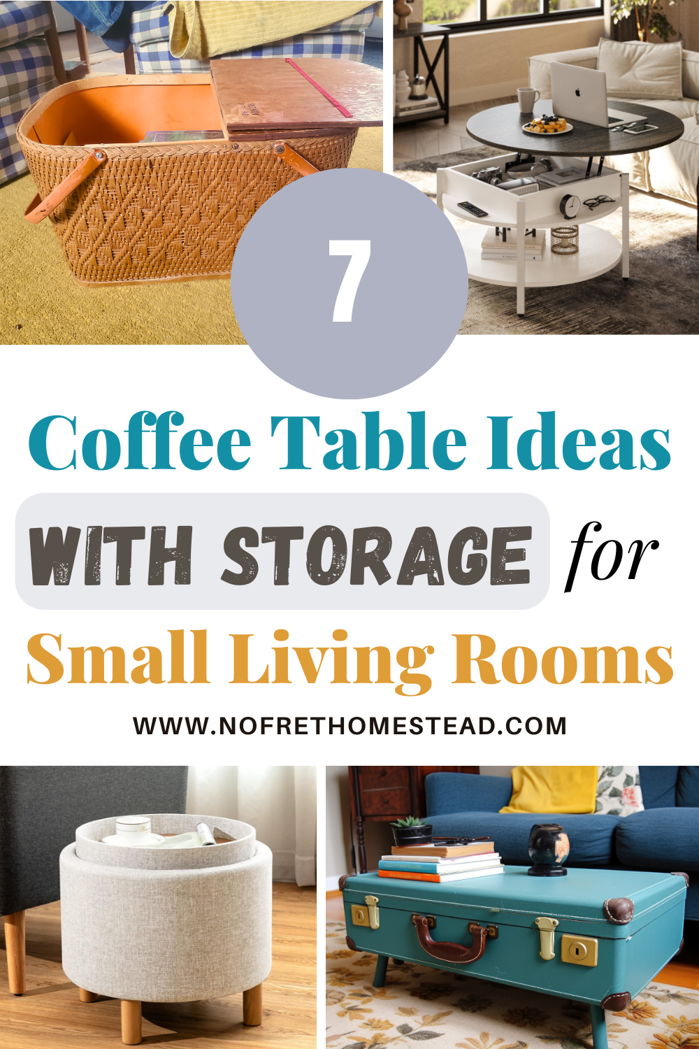 7 Coffee Table Ideas with Storage for Your Small Living Room – No Fret ... - Compact Coffee Table Ideas For Small Living Rooms With A Built-In Storage